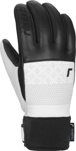 Reusch Re:Knit Elisabeth R-TEX® XT 6131204 1101 white black front